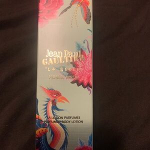 Jean Paul Gaultier La Belle Body Lotion with Pink and Blue Design